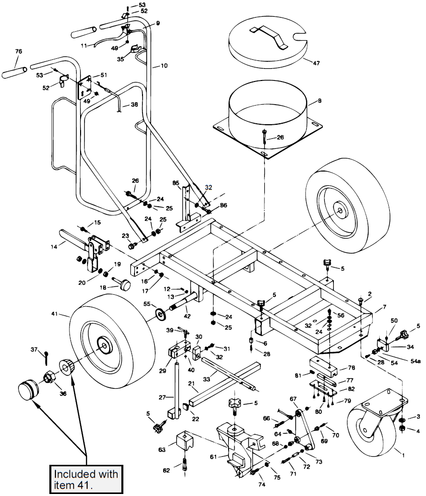 PowrLiner 5000 Cart Assembly (P/N 759-001)